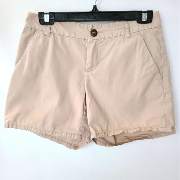 GAP Aubrey Khaki Cotton Shorts Sz 2 - Picture 1 of 8